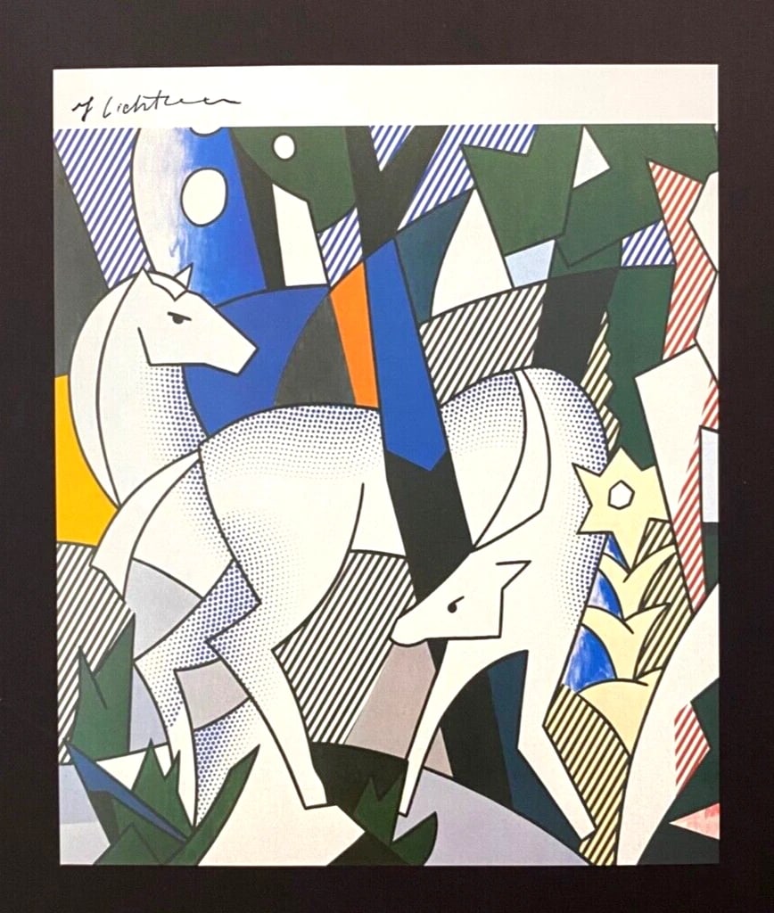 ROY LICHTENSTEIN + 1981 SIGNED PRINT + WITH NEW GOLD FRAME - 2