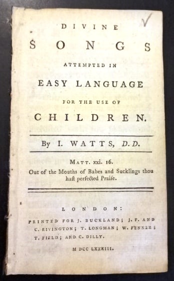 17683 Divine Songs for Use of Children Isaac Watts (1 of 4)