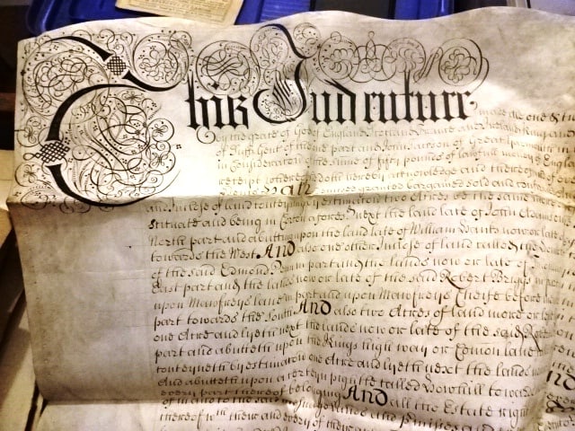 1694 Large English Vellum Indenture Penn Family - 3