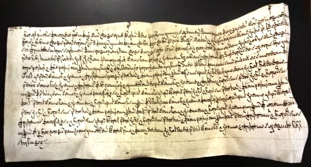 1663 English Vellum Manuscript Fine in Chancery Latin (1 of 4)