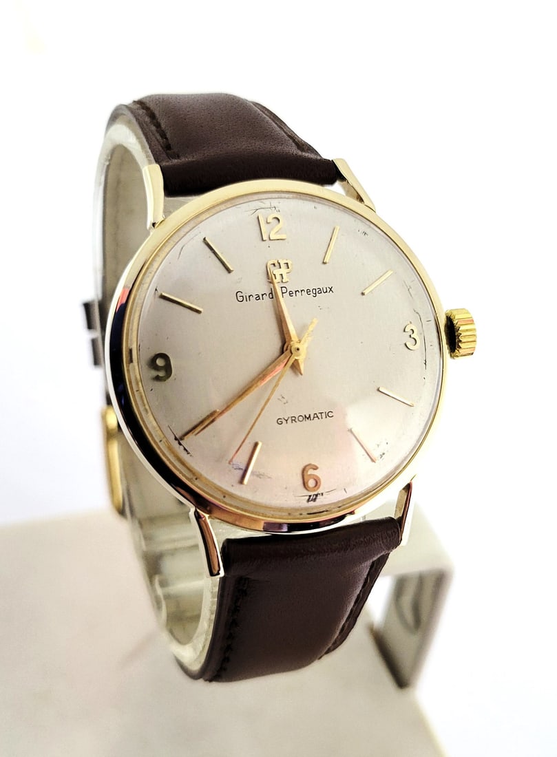 Vintage 14k GIRARD PERREGAUX Mens Automatic Watch 1960s* B1998* EXLNT: Vintage 14k GIRARD PERREGAUX Men's Automatic Watch 1960s* B1998* EXLNT* SERVICED This Men's Girard Perregaux watch is Swiss made Great present for watch collectors & enthusiasts! * Solid 14 yellow gol