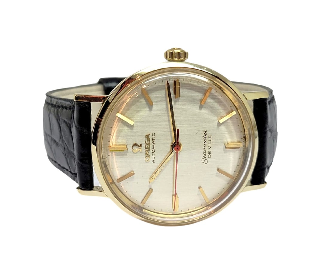 Vintage Men's 14k OMEGA SEAMASTER Automatic Watch Cal.550 LL6590-1 EXLNT SERVICED - 2