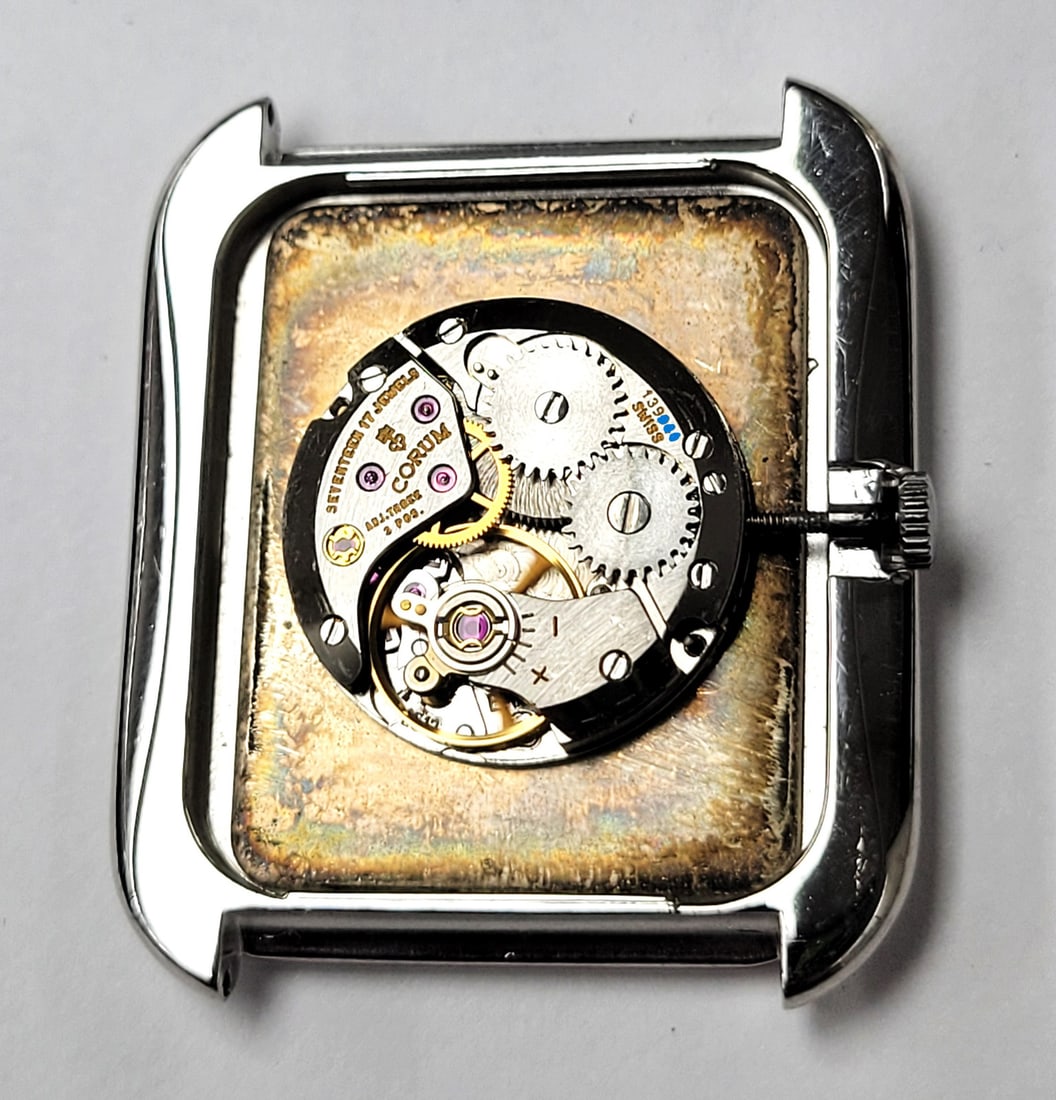 Vintage Solid 18k White Gold Unisex CORUM 27118 Winding Watch* EXLNT - 13