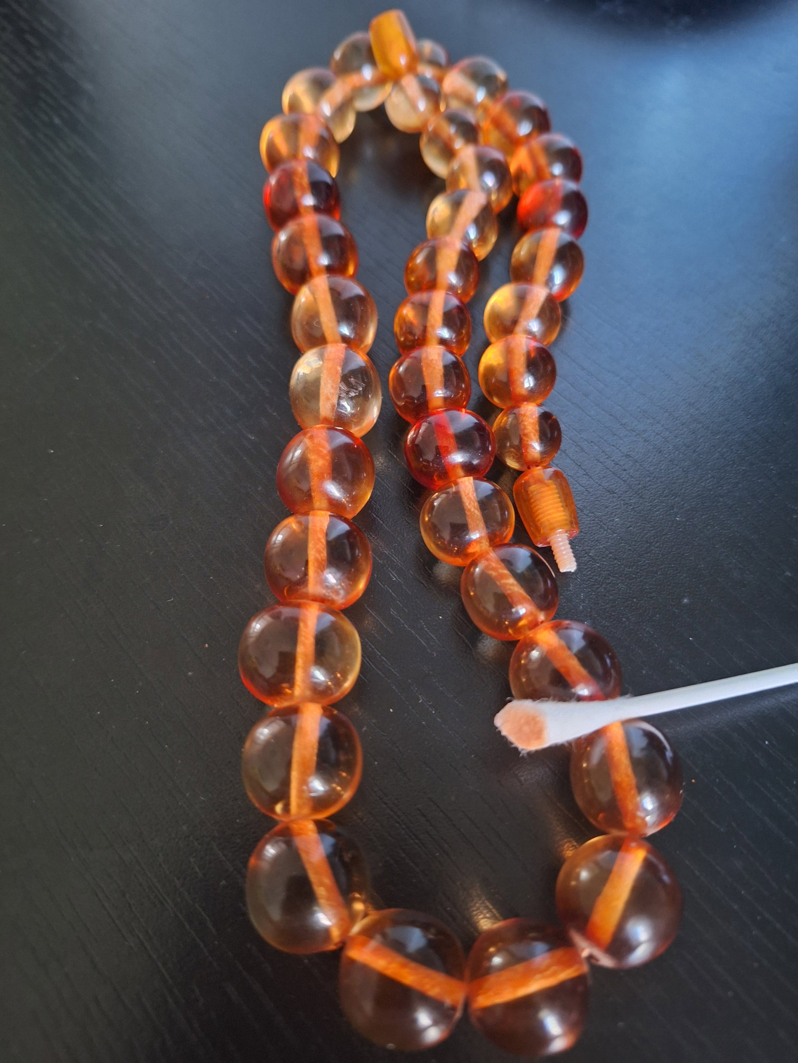 Vintage Art Deco Beautiful Color Bakelite Necklace - 3