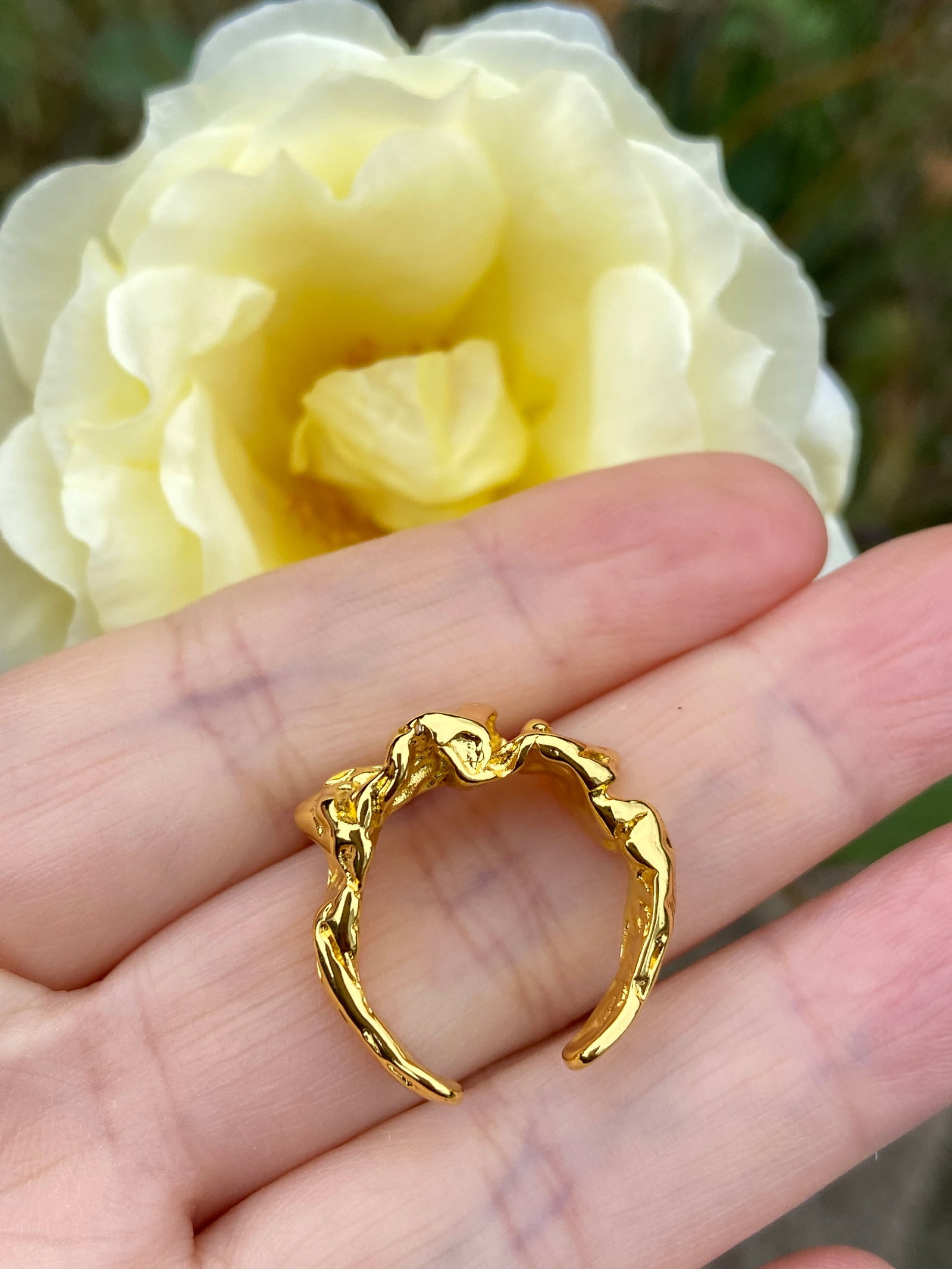 18K Gold Plated Fashion Ring - 6