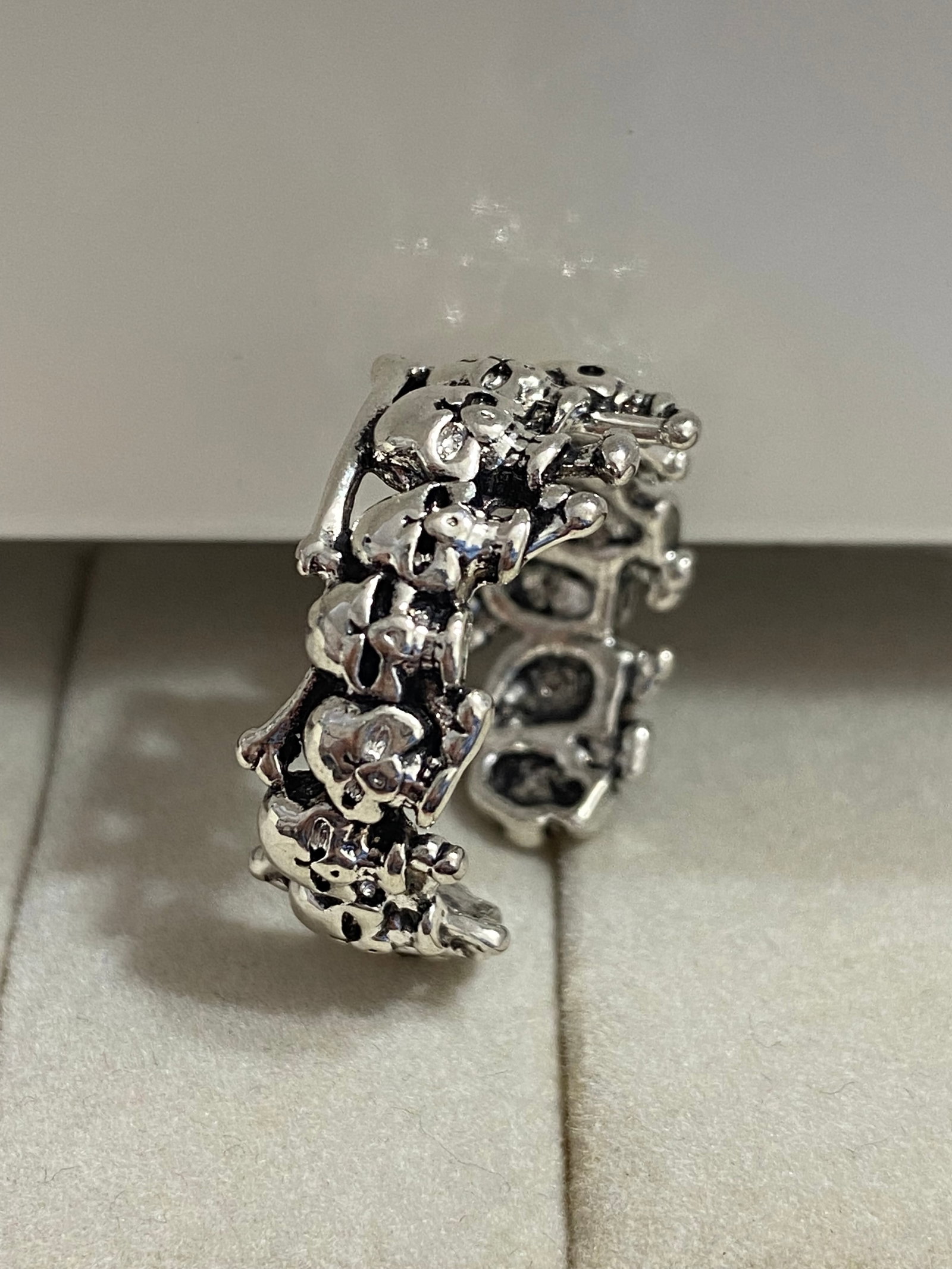 925 silver skulls Gothic ring - 3