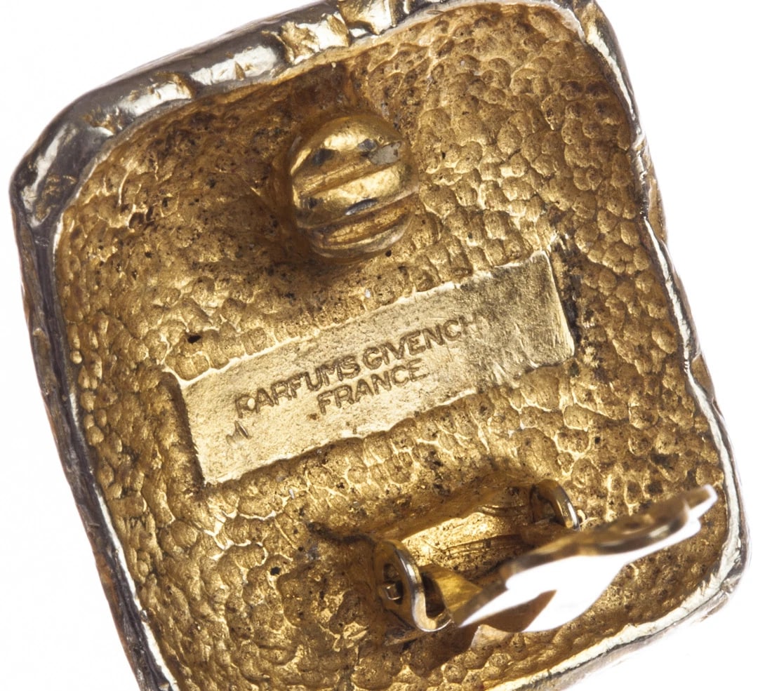 Givenchy Monogram Rectangular Nugget Earrings - 6