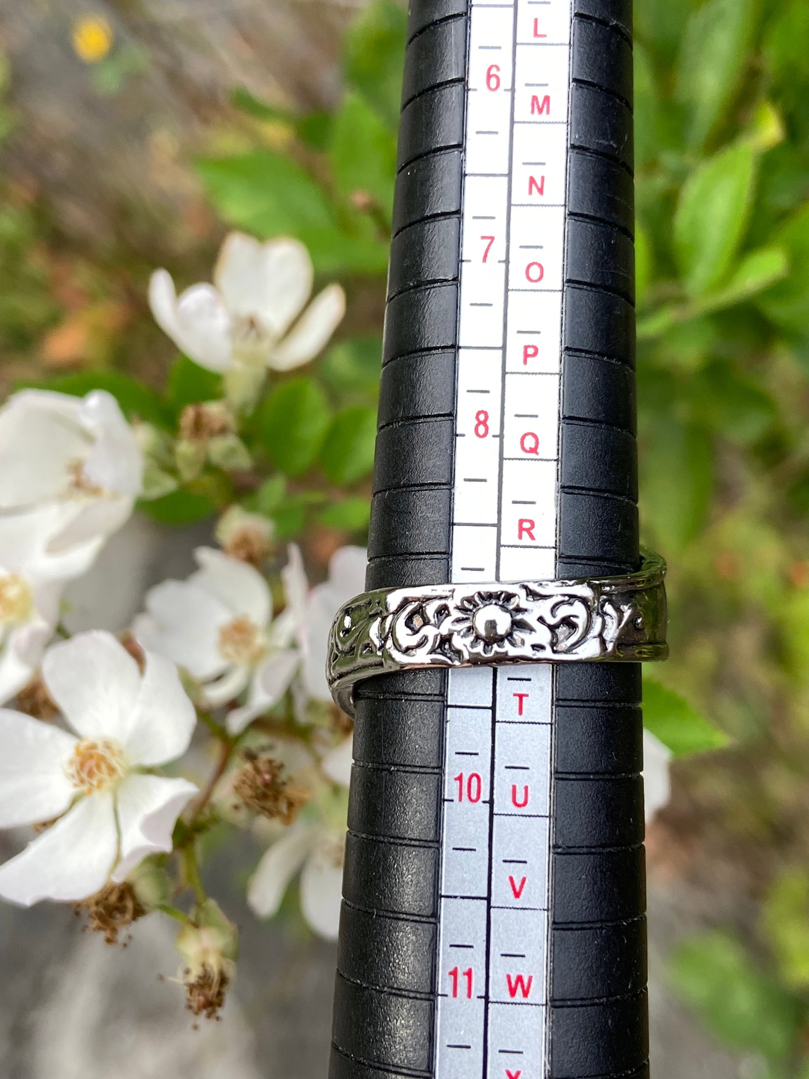 Retro daisy flower spoon ring - 3