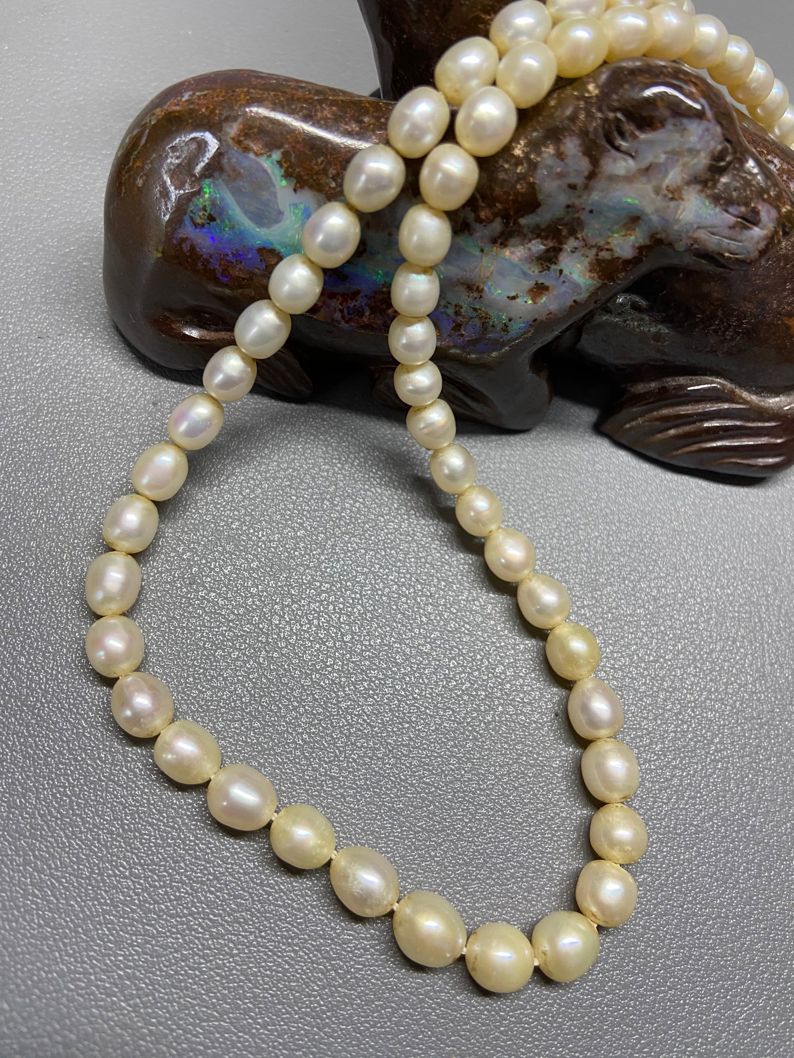 Vintage Graduated Freshwater Pearl Necklace (1 of 10)