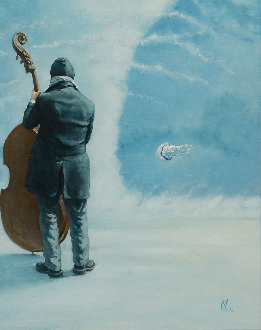 Oil painting contabass on langeron Oleg Kateryniuk - 5