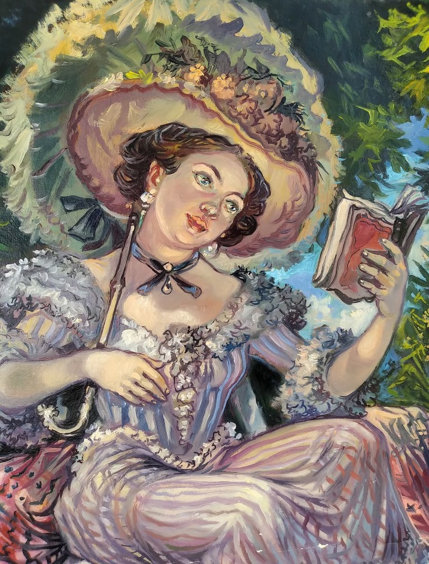 Oil painting Portrait of a madam Alexander Arkadievich Litvinov - 2