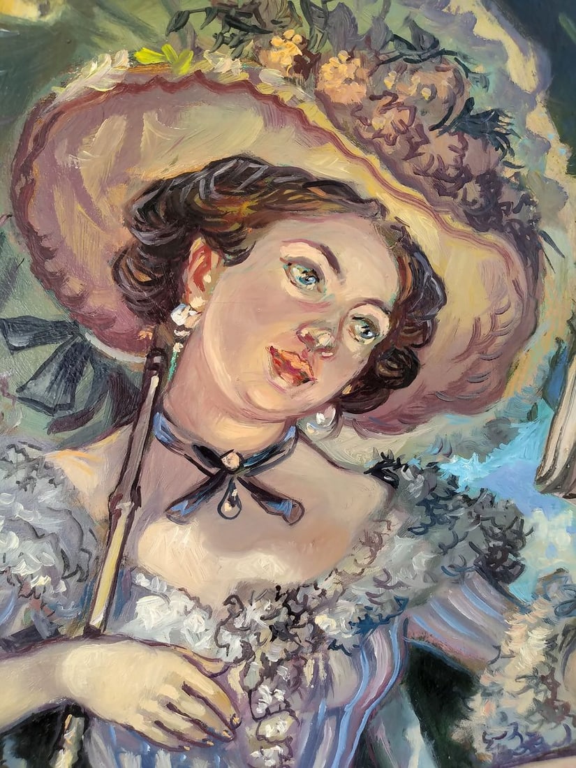 Oil painting Portrait of a madam Alexander Arkadievich Litvinov - 4