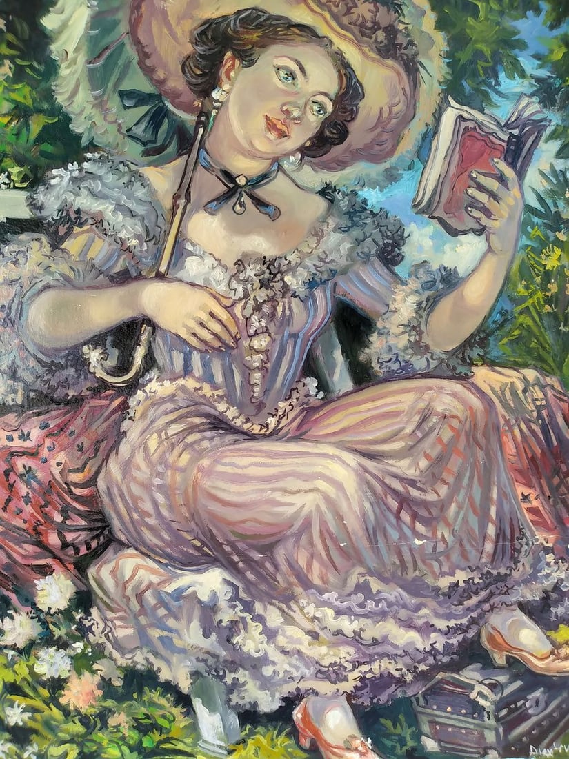 Oil painting Portrait of a madam Alexander Arkadievich Litvinov - 6