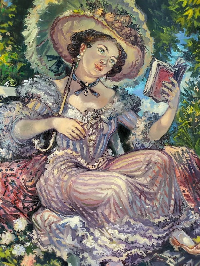 Oil painting Portrait of a madam Alexander Arkadievich Litvinov - 7