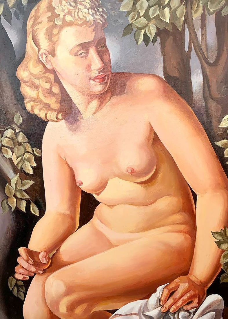 Oil painting Suzanne (based on T. Lempicka) V. Konotopsky - 10