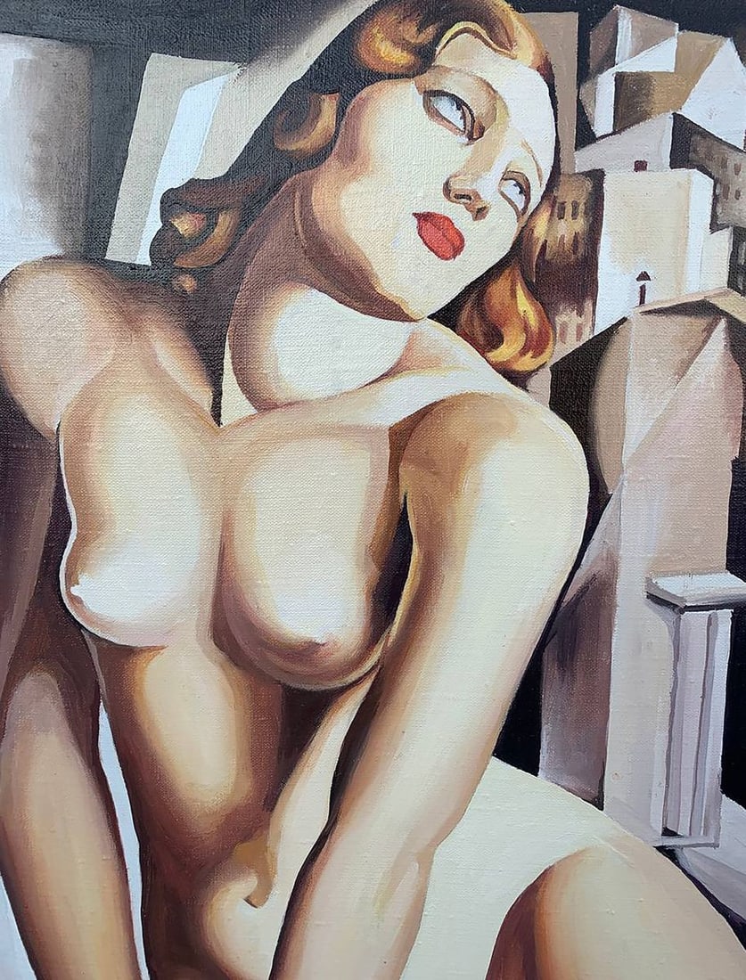 Oil painting Andromeda (based on T. Lempicka) V. Konotopsky - 3