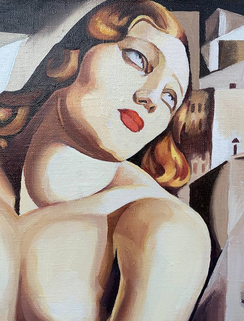 Oil painting Andromeda (based on T. Lempicka) V. Konotopsky - 4