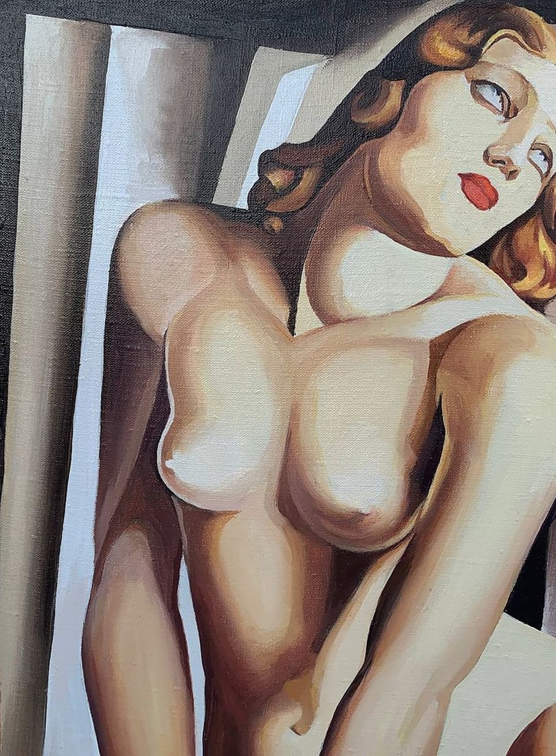 Oil painting Andromeda (based on T. Lempicka) V. Konotopsky - 6