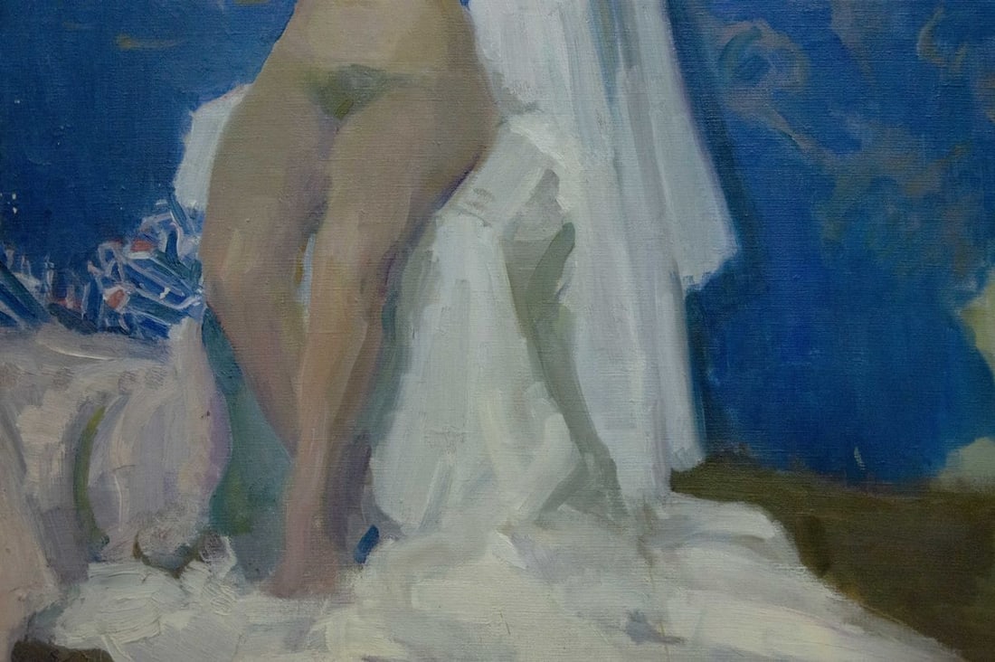 Oil painting Portrait of a naked girl Bozhi Mikhail Mikhailovich - 5