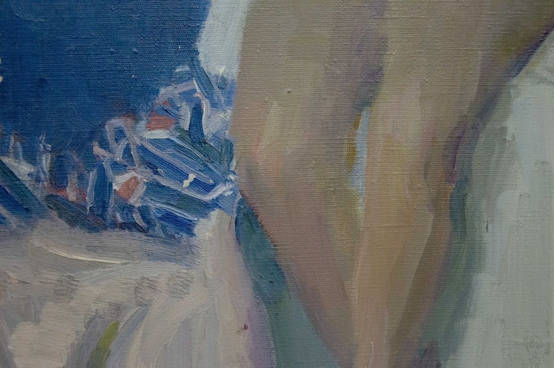 Oil painting Portrait of a naked girl Bozhi Mikhail Mikhailovich - 6