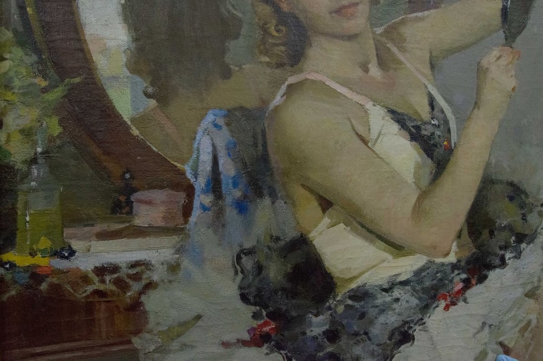 Oil painting Portrait of a girl Plamenitsky Anatoly Alexandrovich - 7
