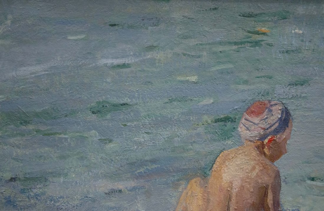 Oil painting Children by the sea Naumova Tamara Sergeevna - 3