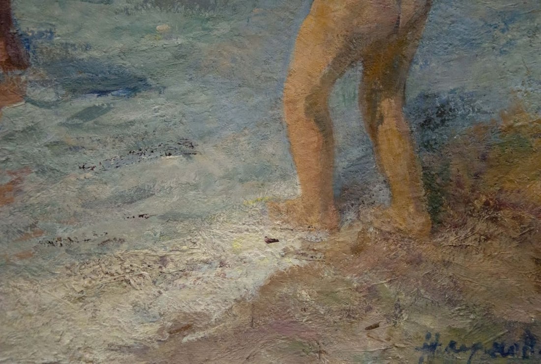 Oil painting Children by the sea Naumova Tamara Sergeevna - 5
