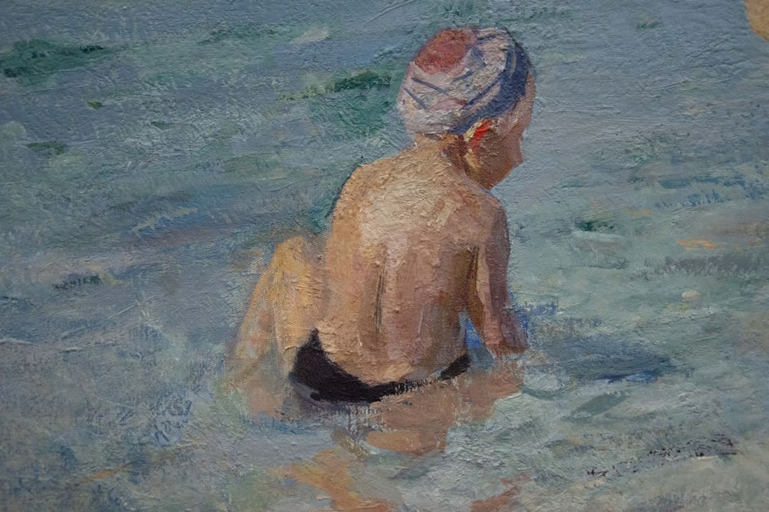 Oil painting Children by the sea Naumova Tamara Sergeevna - 6