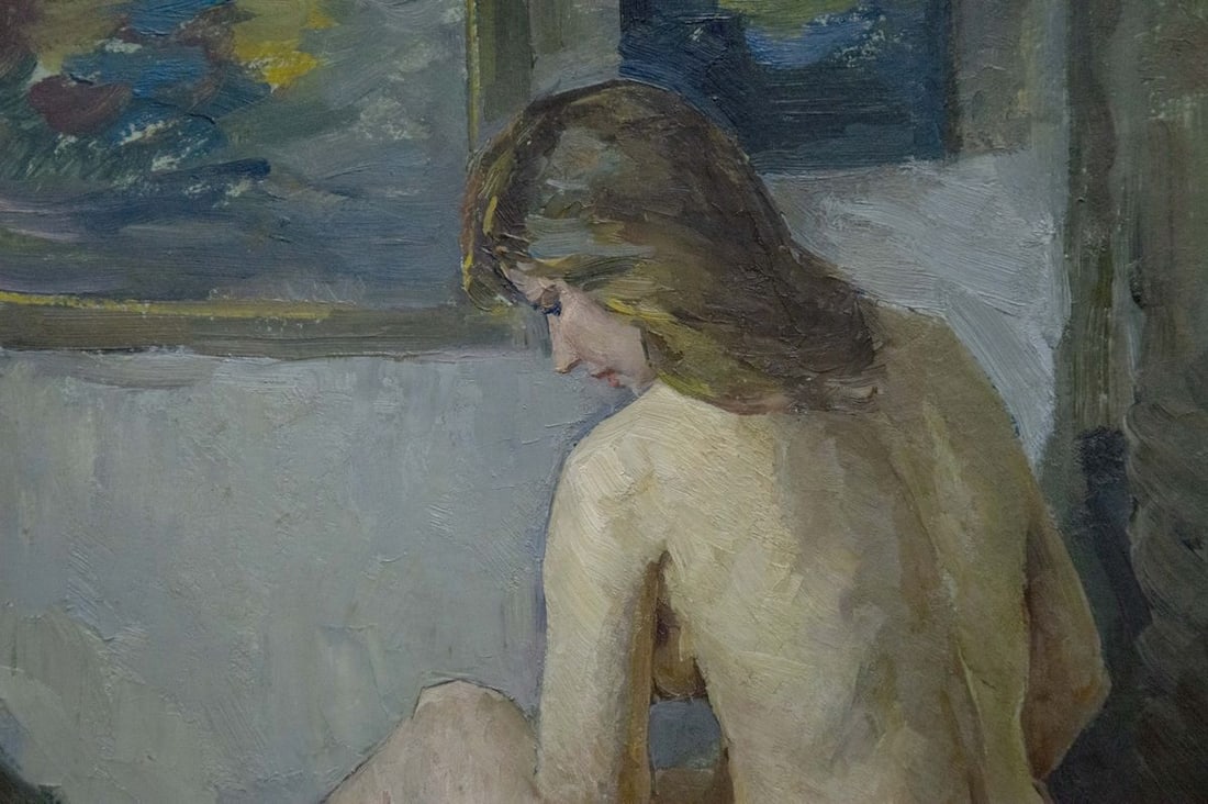 Oil painting Portrait of a girl Vaysburg Yefim Yefimovich - 2