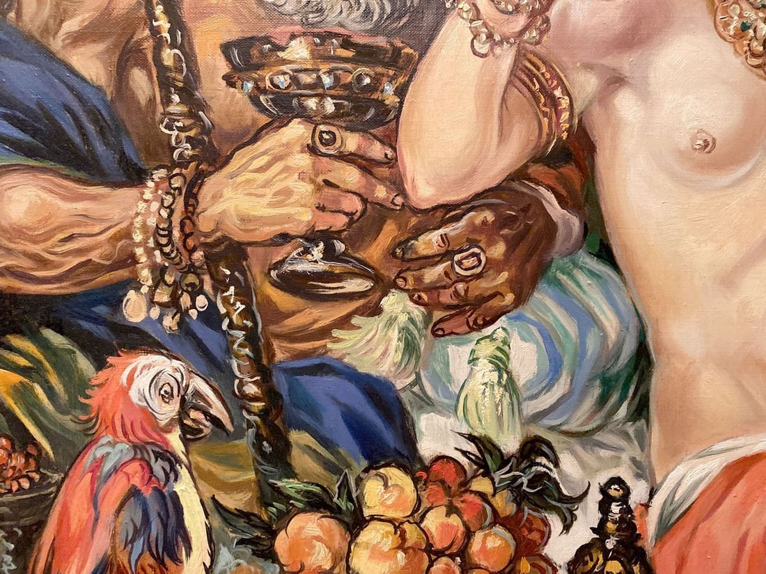 Oil painting Susanna and the Elders Alexander Arkadievich Litvinov - 10