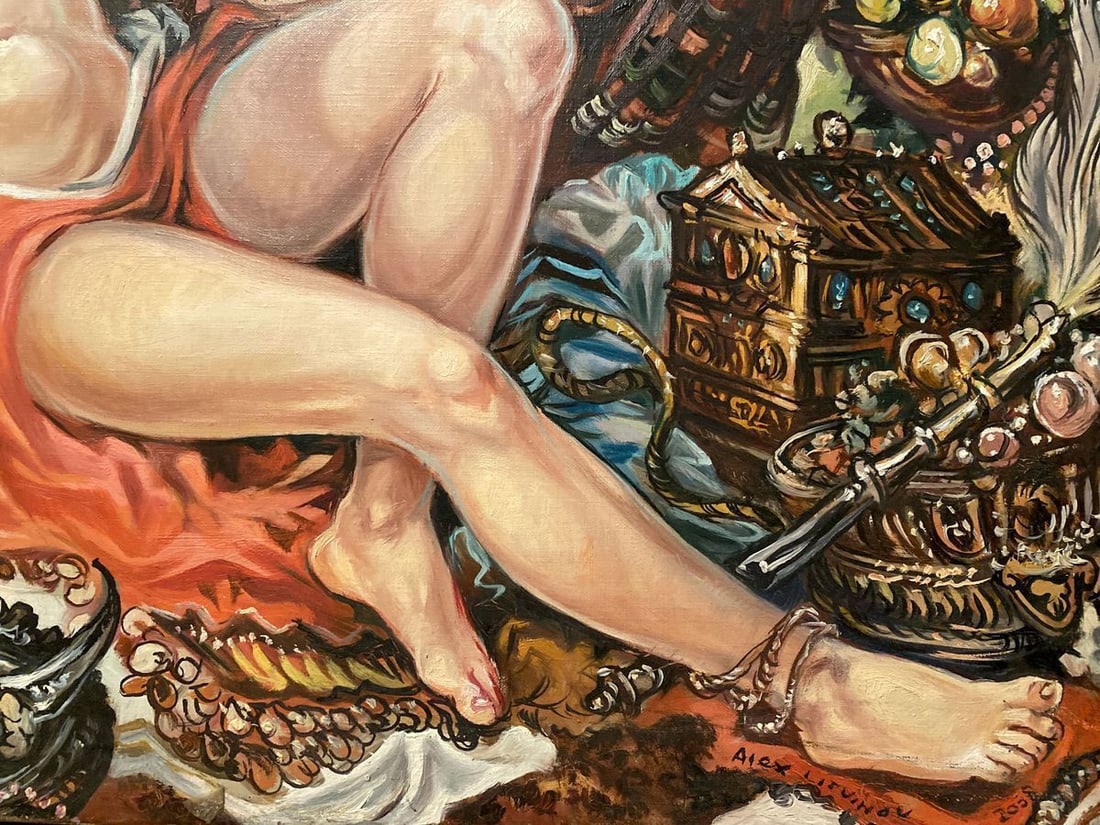 Oil painting Susanna and the Elders Alexander Arkadievich Litvinov - 2