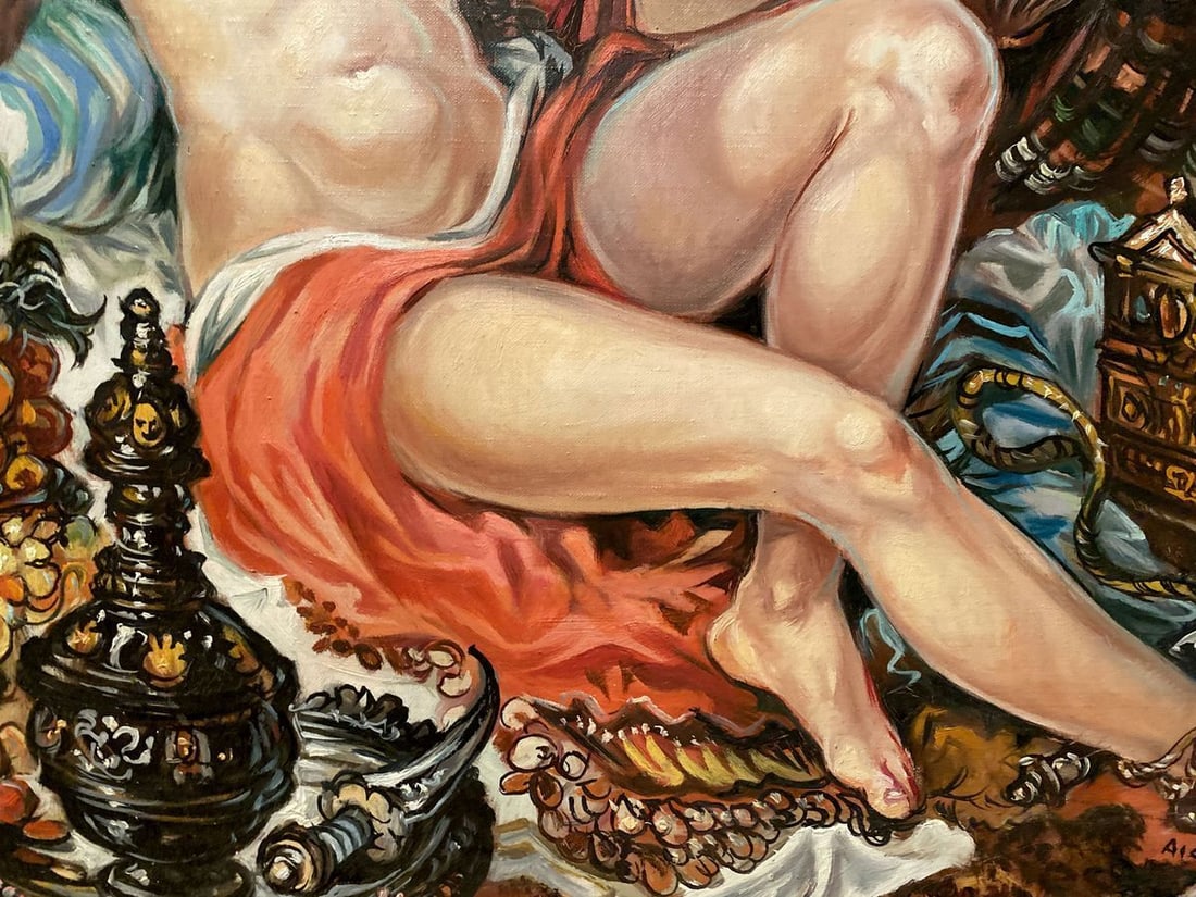 Oil painting Susanna and the Elders Alexander Arkadievich Litvinov - 3