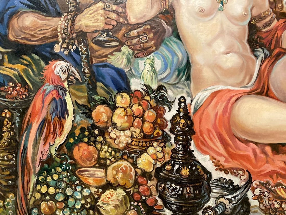 Oil painting Susanna and the Elders Alexander Arkadievich Litvinov - 4