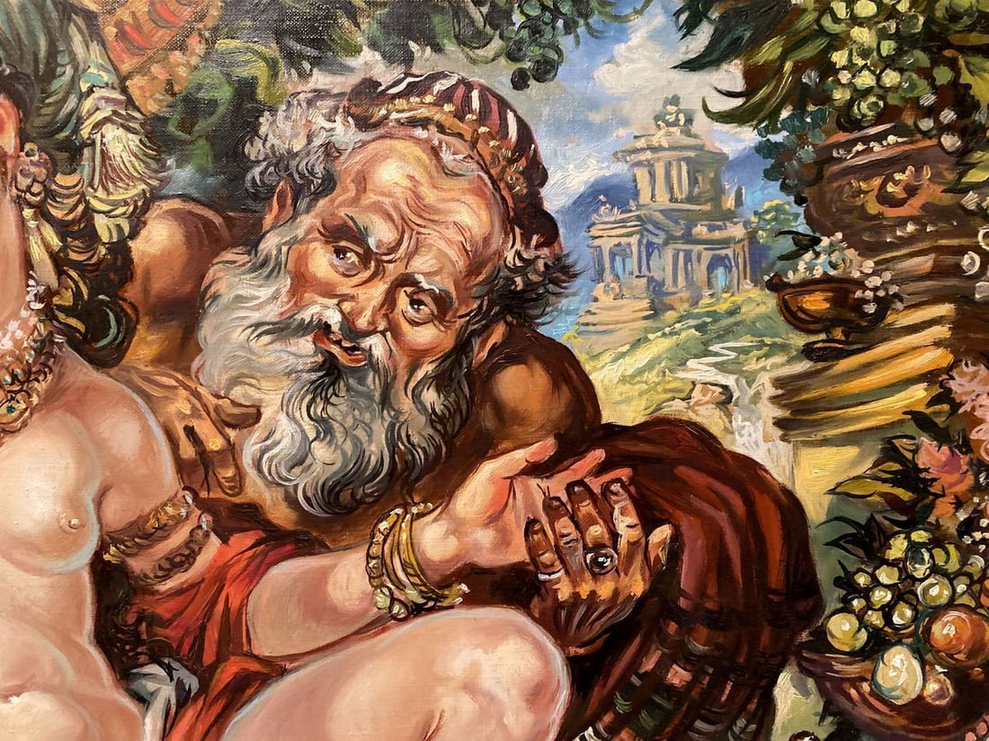 Oil painting Susanna and the Elders Alexander Arkadievich Litvinov - 7