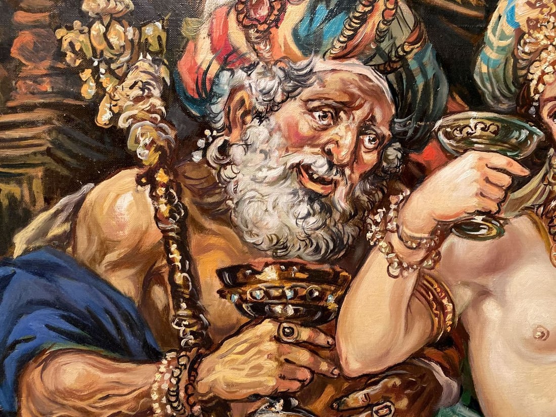 Oil painting Susanna and the Elders Alexander Arkadievich Litvinov - 9