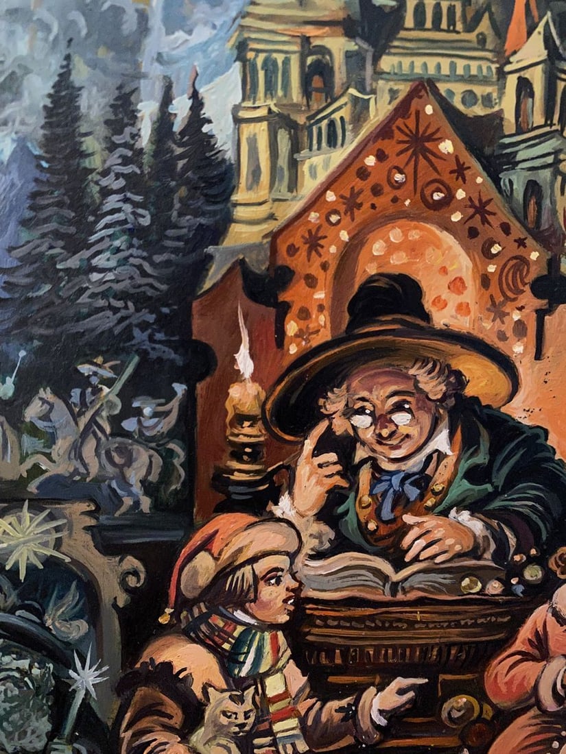 Oil painting Fairy tale Alexander Arkadievich Litvinov - 4