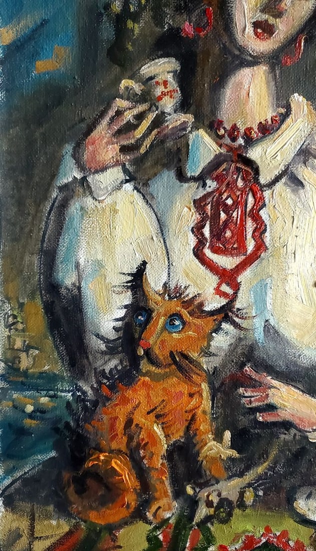 Oil painting Morning in Ukraine does not start with coffee Litvinov Daniil Olegovich - 6
