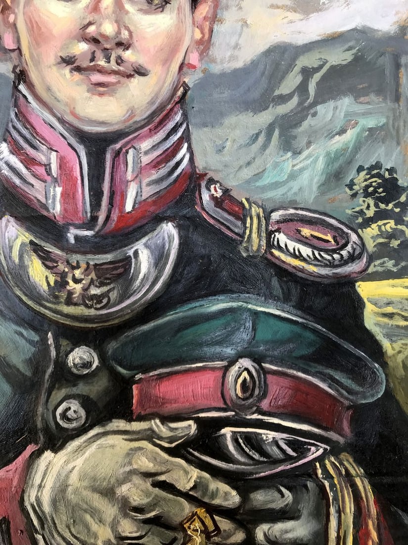 Oil painting Portrait of an officer Alexander Arkadievich Litvinov - 9