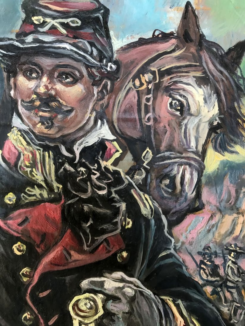 Oil painting Portrait of an officer Alexander Arkadievich Litvinov - 5