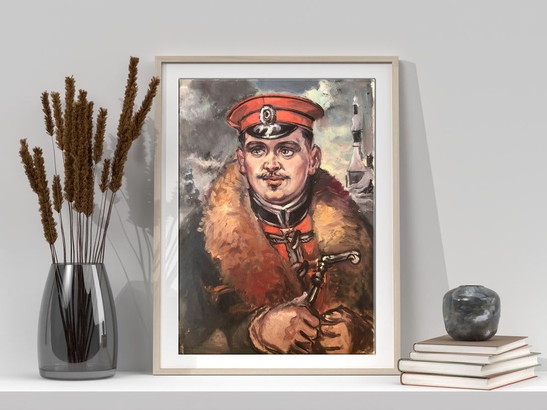 Oil painting Portrait of an officer Alexander Arkadievich Litvinov - 2