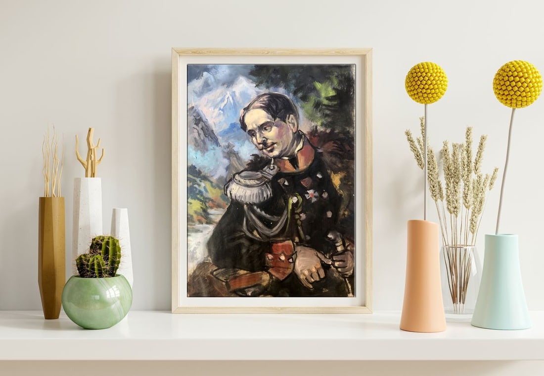 Oil painting Portrait of an officer Alexander Arkadievich Litvinov - 3