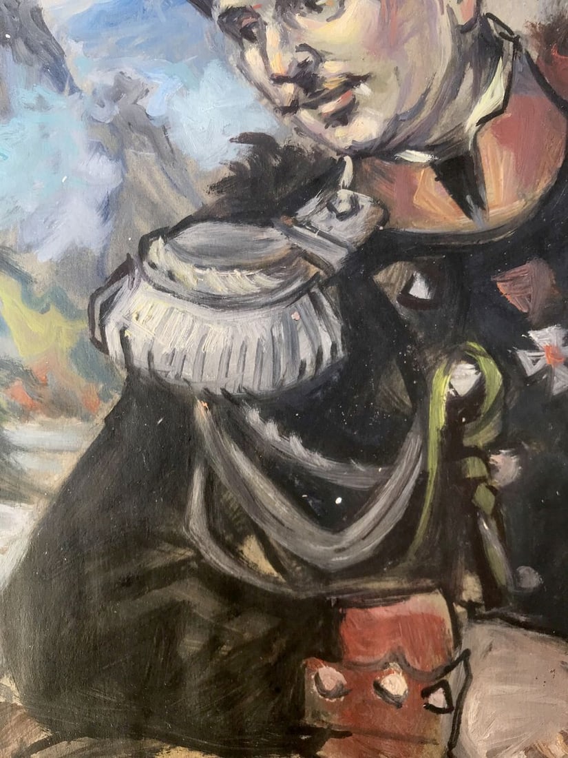 Oil painting Portrait of an officer Alexander Arkadievich Litvinov - 8