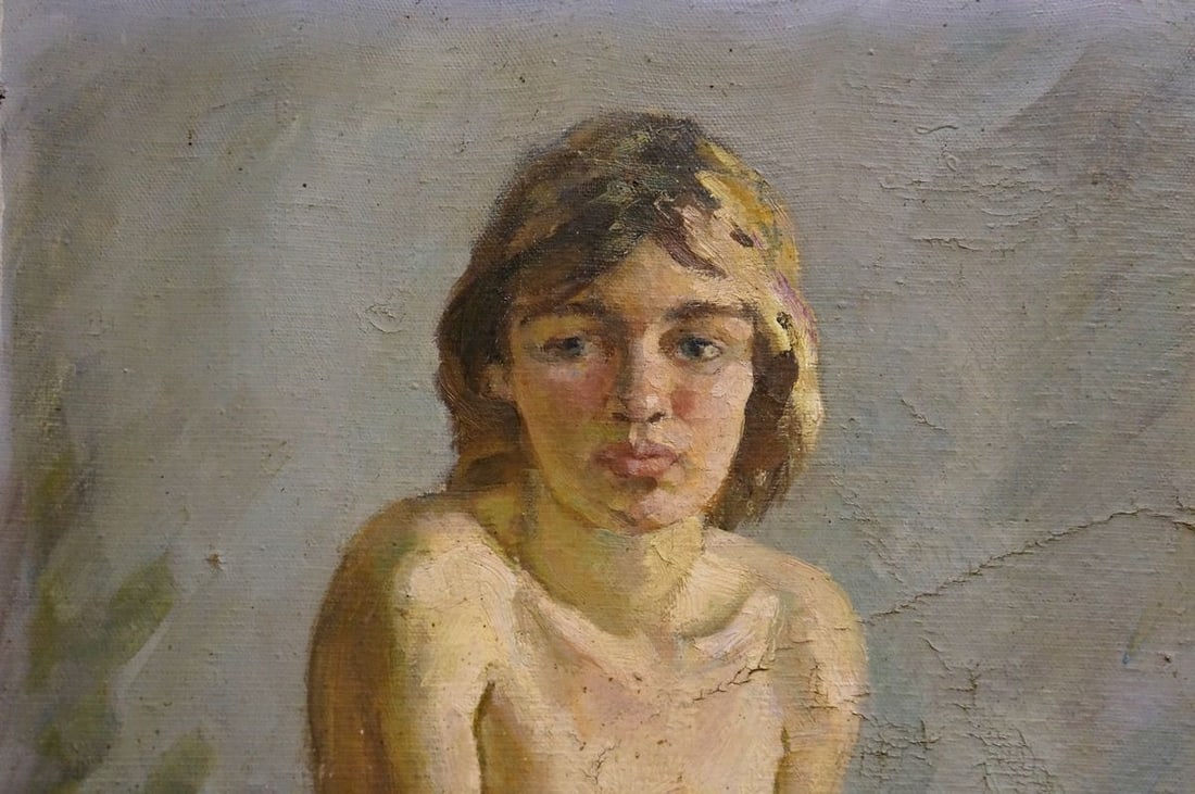 Oil painting P. Yakimchuk Portrait of a naked girl - 5