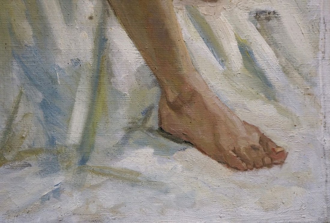 Oil painting P. Yakimchuk Portrait of a naked girl - 6