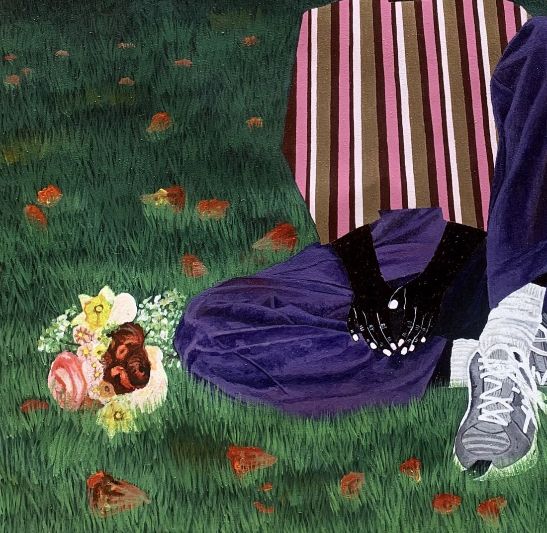 Acrylic painting Held by the night Akintomide Akinshola - 5