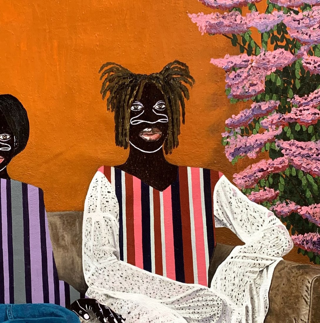 Acrylic painting Lazy Afternoon Akintomide Akinshola - 5