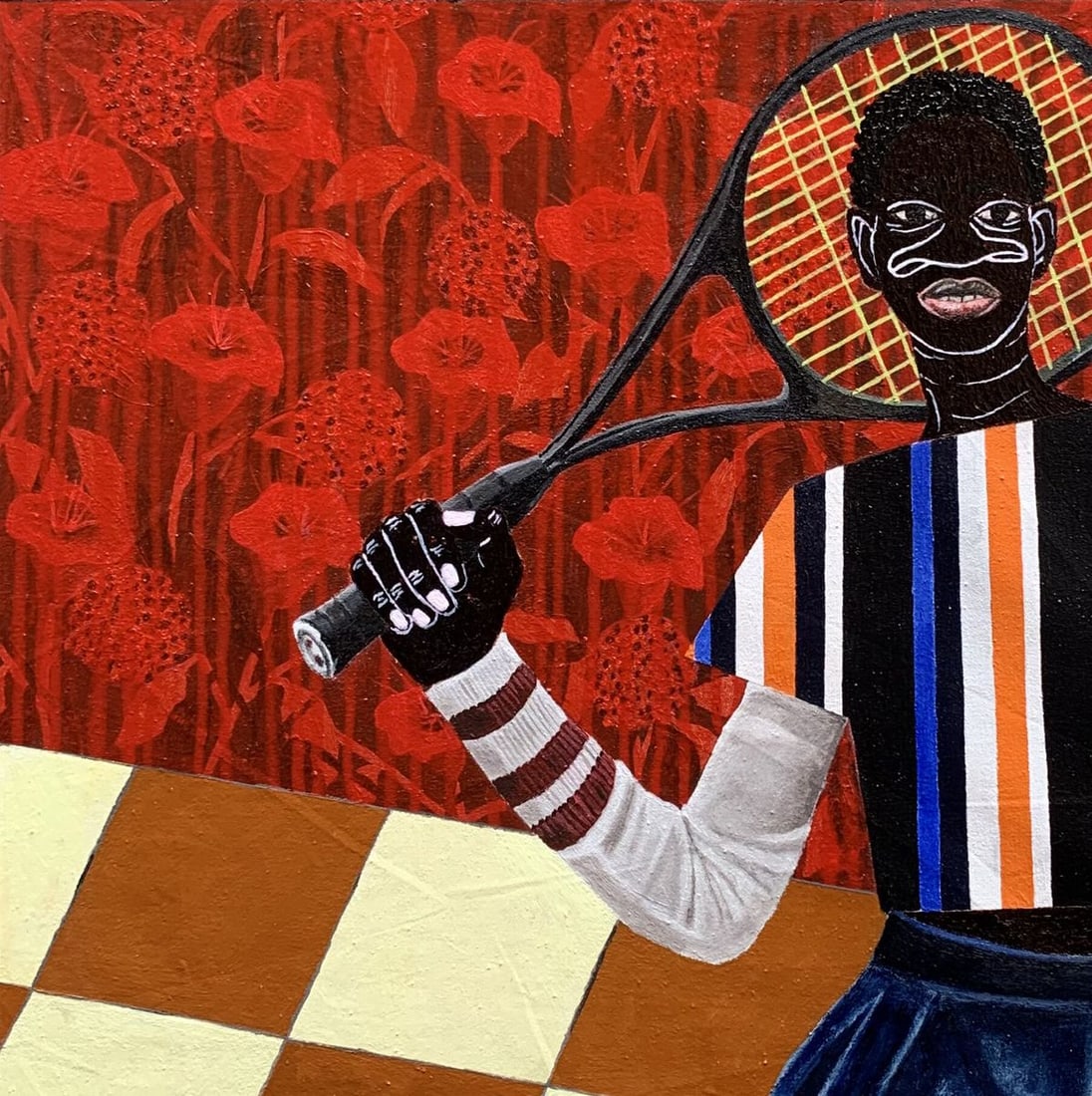 Acrylic painting Focus on the Goal Akintomide Akinshola - 4