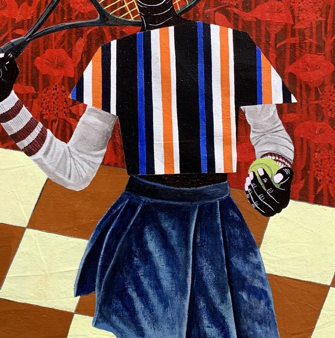 Acrylic painting Focus on the Goal Akintomide Akinshola - 7