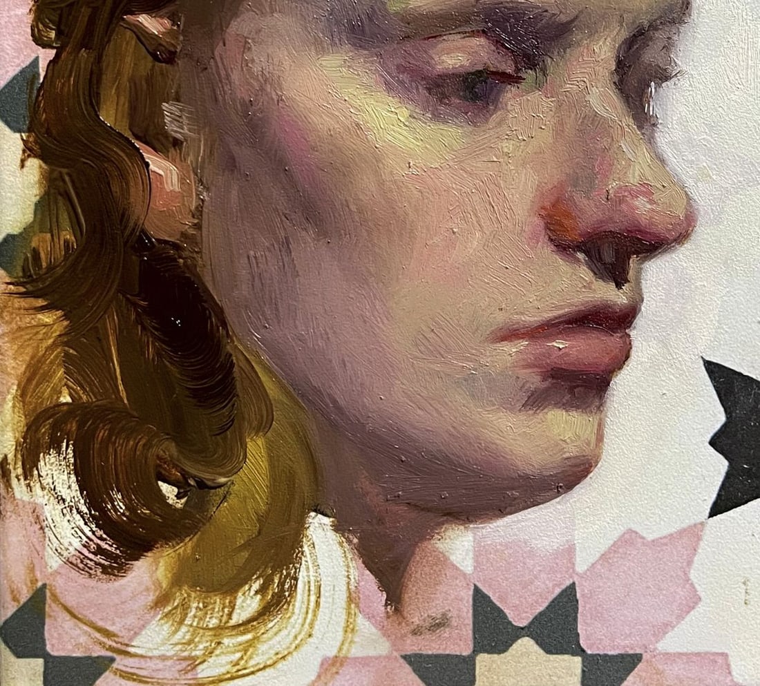 Oil painting Portrait of a woman Helena Annam Butt - 4