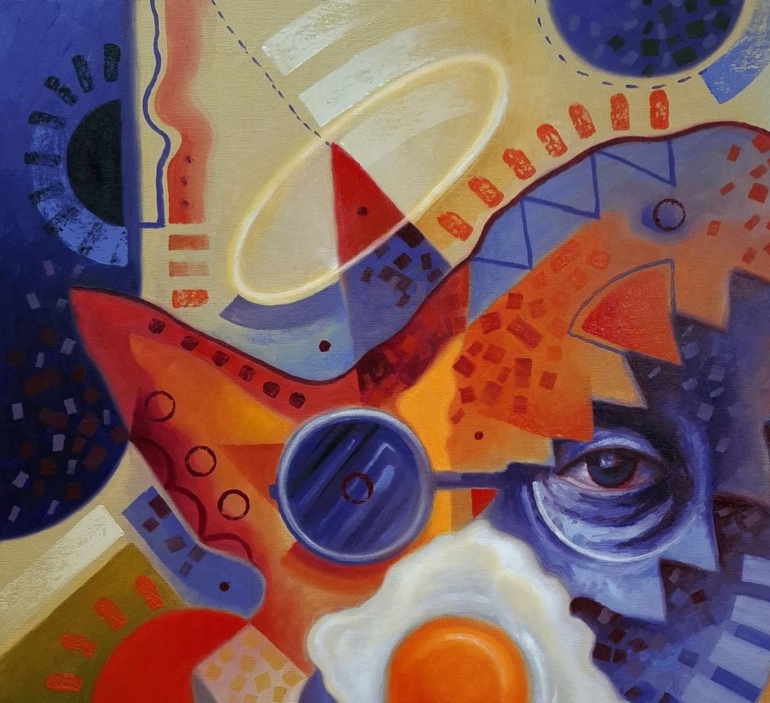 Oil painting Quick breakfast Sergey Voichenko - 4